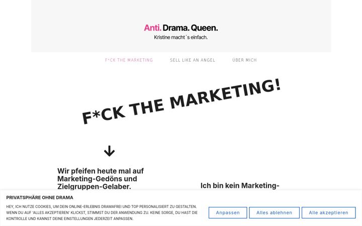 Screenshot of antidramaqueen.de