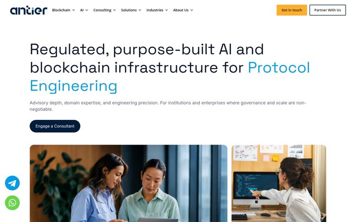 Screenshot of antier.com