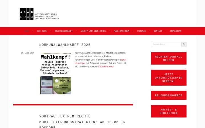 Skjermbilde av antifaschistisches-archiv.org