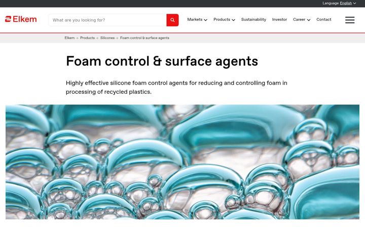 Screenshot of antifoamsilicones.com