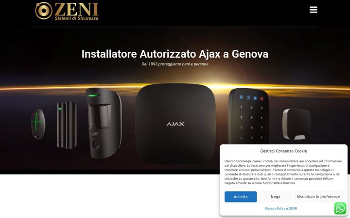 Screenshot of antifurtigenova.it