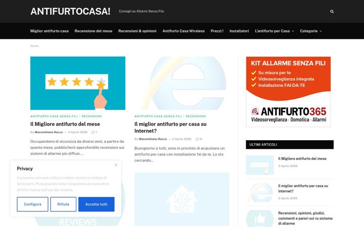 Screenshot of antifurtocasa.info