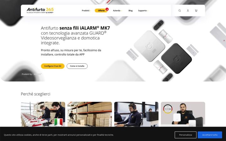 Screenshot of antifurtocasa365.it