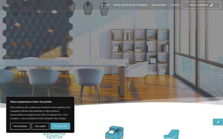 Screenshot of antigone-bureaux.com