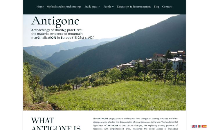 Screenshot ta' antigone-erc.eu