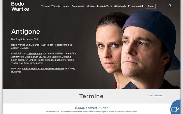 Screenshot of antigone.de