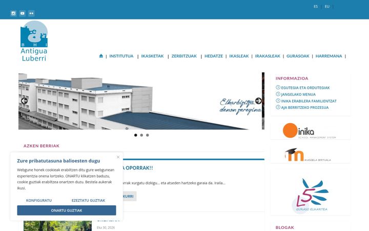 Screenshot of antigua-luberri.net