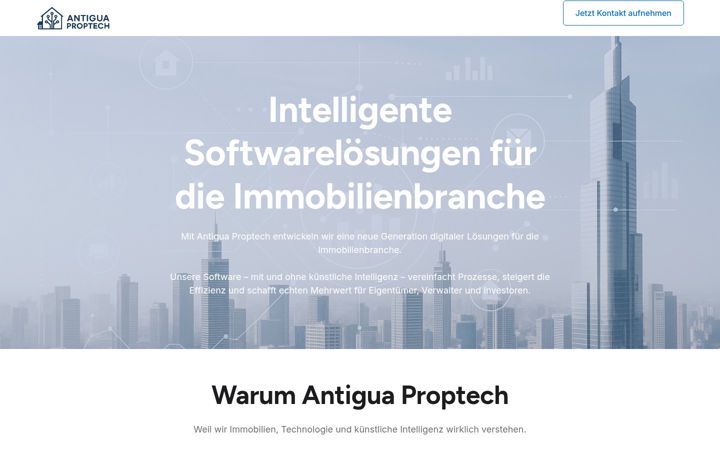 Screenshot of antigua-proptech.com