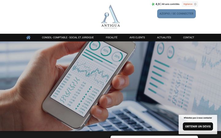 Screenshot of antigua-solutions.fr
