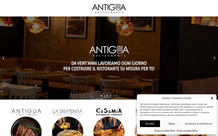 Screenshot of antigua.it