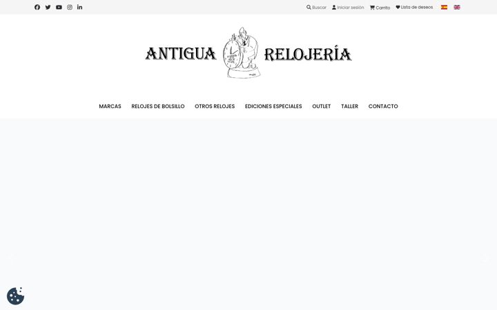 Screenshot of antiguarelojeria.com