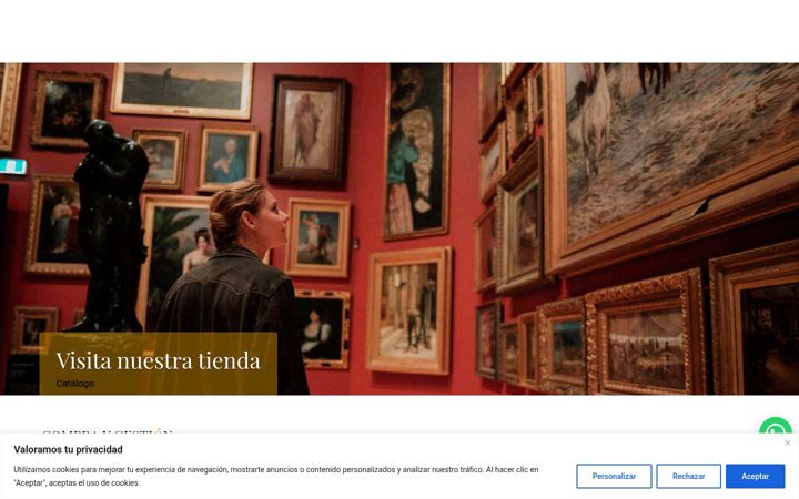 Screenshot stránky antiguedades-riera.es