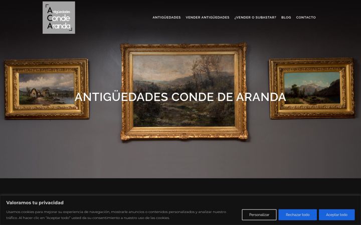 Screenshot του antiguedadescondedearanda.com