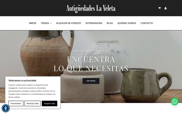 Screenshot von antiguedadeslaveleta.com