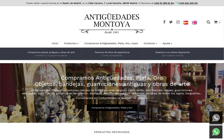Screenshot von antiguedadesmontoya.com
