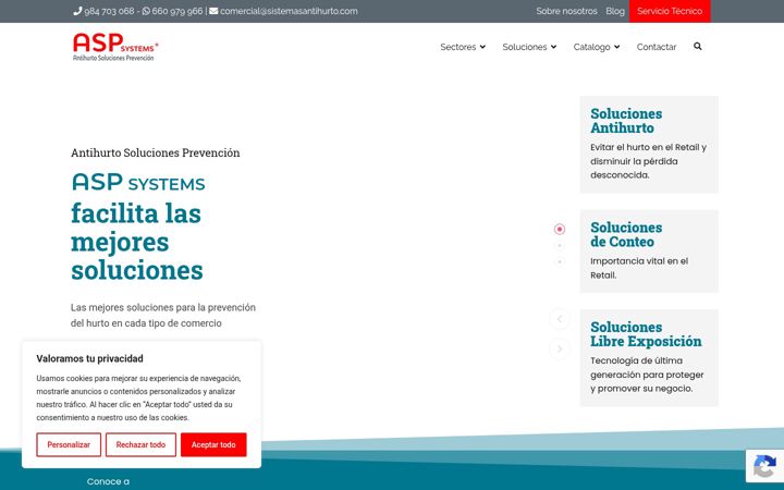 Screenshot von antihurto-aspsystems.com