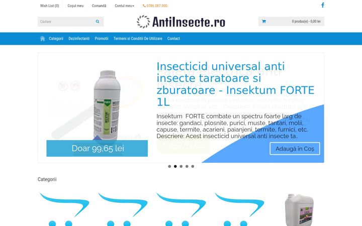 Screenshot of antiinsecte.ro