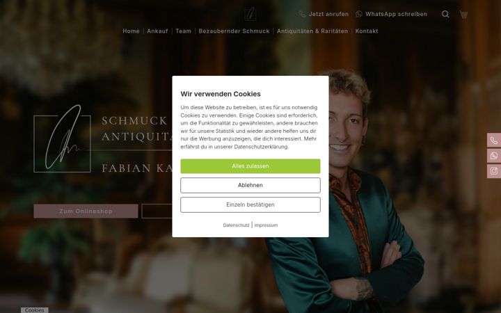 Screenshot von antik-fabian-kahl.com