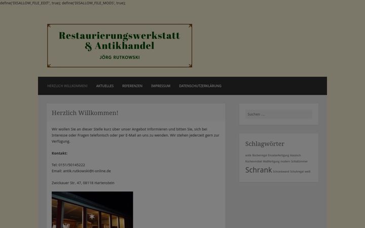 Screenshot of antik-hartenstein.de