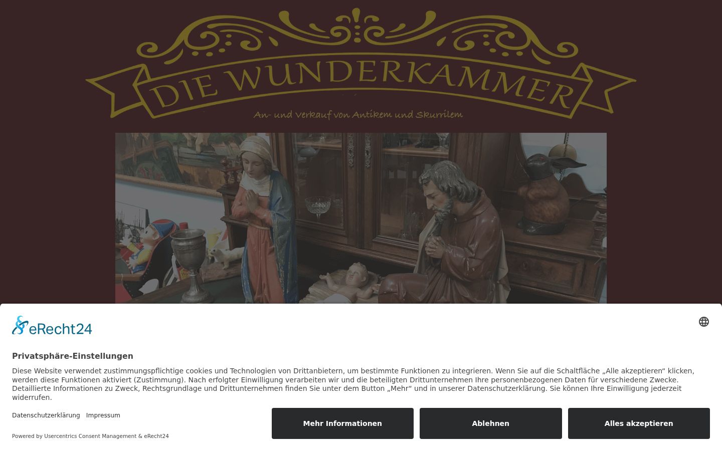 Captura de pantalla del banner de consentimiento mostrado antes de cualquier interacción