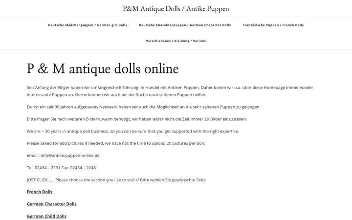 Screenshot of antike-puppen-online.de