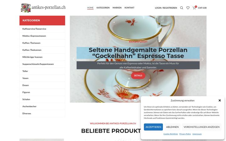 Screenshot of antikes-porzellan.ch