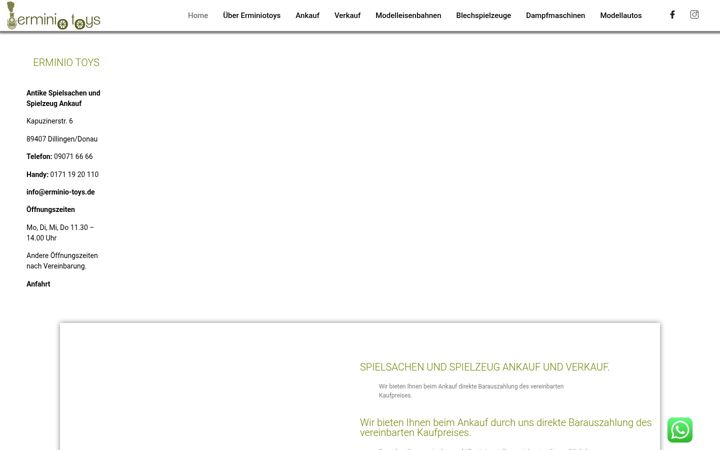 Screenshot of antikespielsachen.de