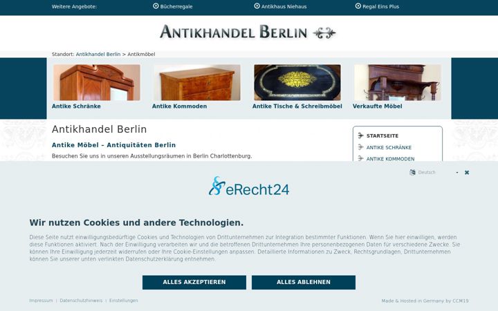 Screenshot of antikhandel-berlin.com