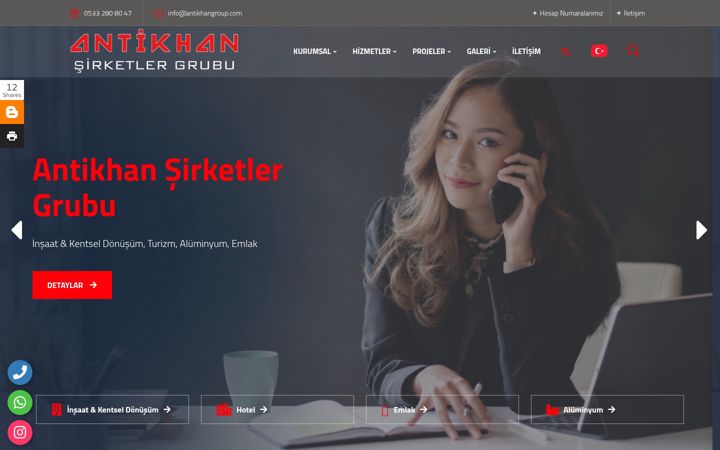 Screenshot van antikhangroup.com