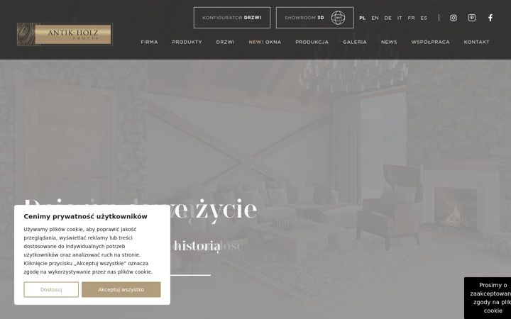 Screenshot of antikholzprofis.com