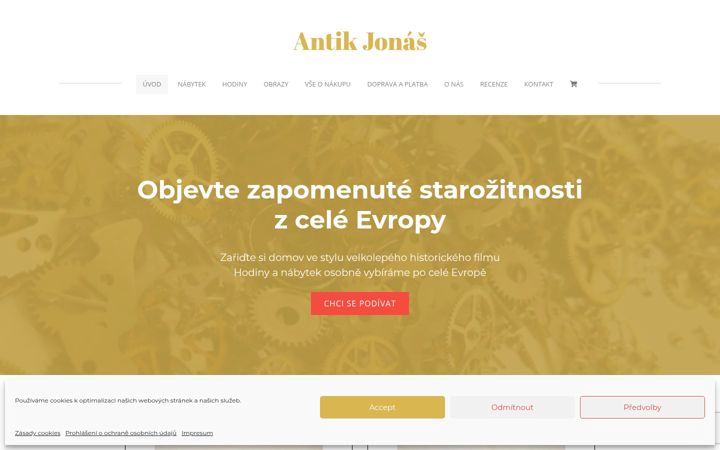 Screenshot of antikjonas.cz