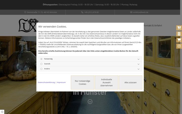 Screenshot of antiklux.de
