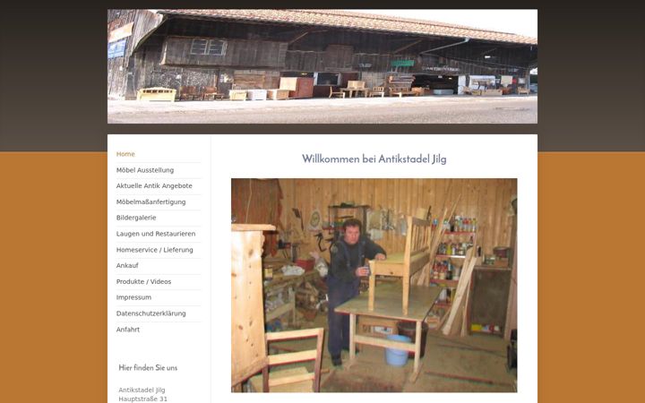 Screenshot of antikstadel.de