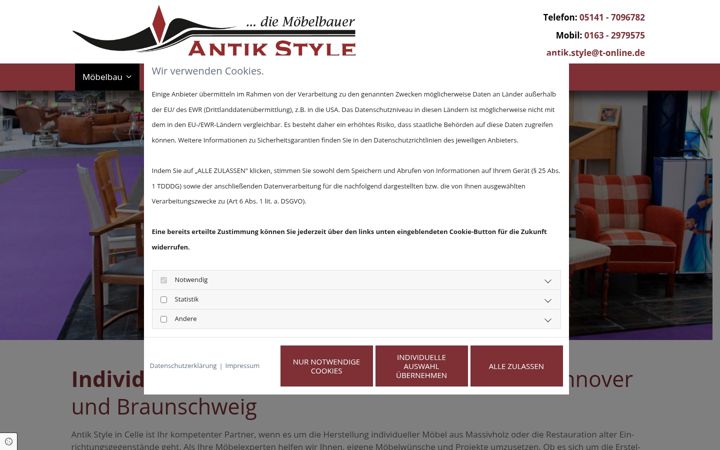 Captură de ecran a antikstyle.net