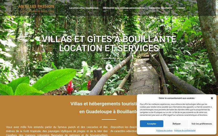 Screenshot of antilles-passion.com