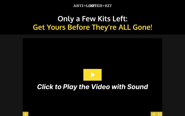 Screenshot van antilooterkit.com