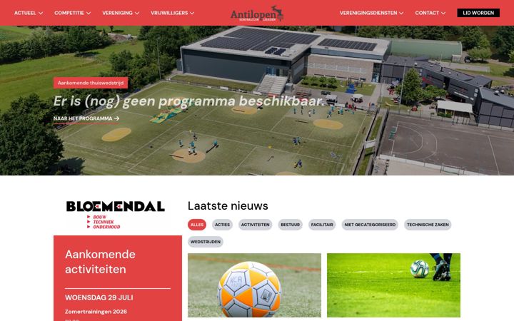 Skjermbilde av antilopen.nl