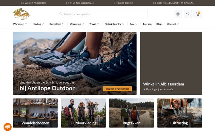 Skjermbilde av antilopeoutdoor.nl