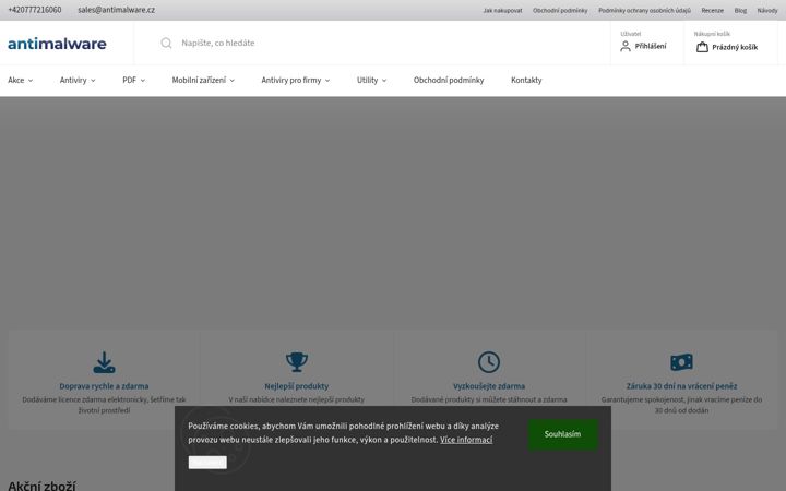 Screenshot of antimalware.cz