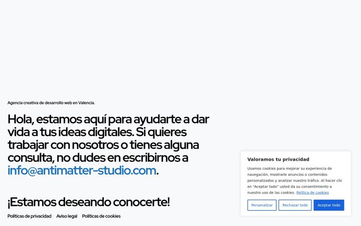 Screenshot of antimatter-studio.com