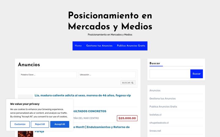 Screenshot ta' antimedios.cl
