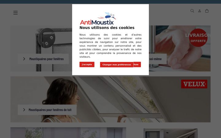 Screenshot of antimoustix.fr