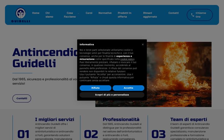 Screenshot of antincendioguidelli.com