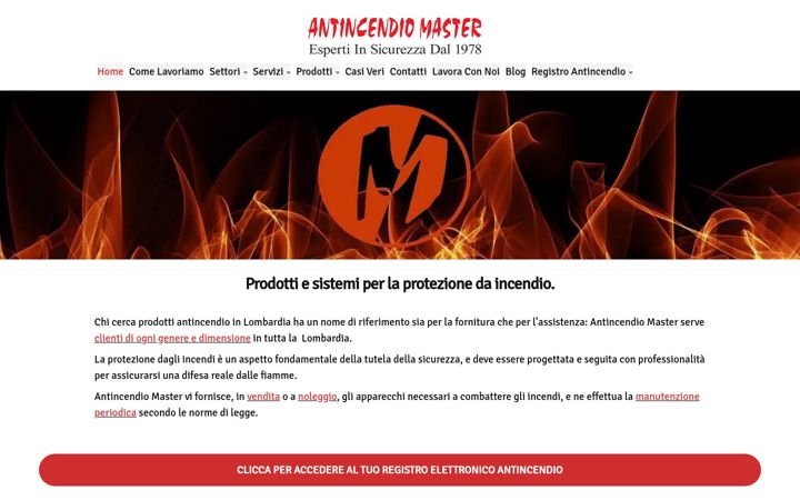 Screenshot of antincendiomaster.it
