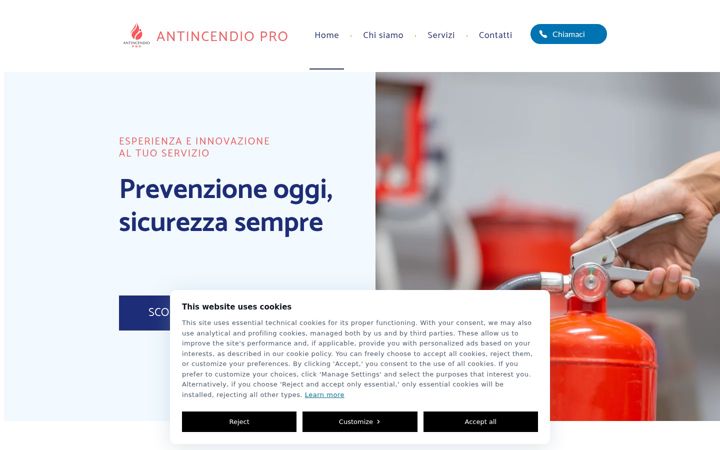 Screenshot of antincendiopro.it