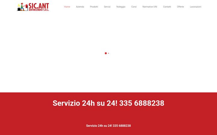 Screenshot ta' antincendiosicurezza.it