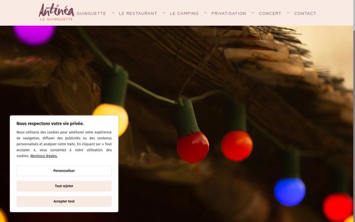 Screenshot of antinea-lot.com