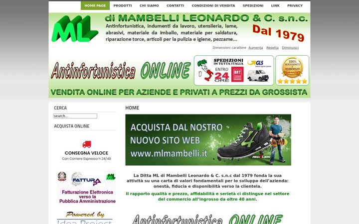 Screenshot ta' antinfortunisticaonline.com