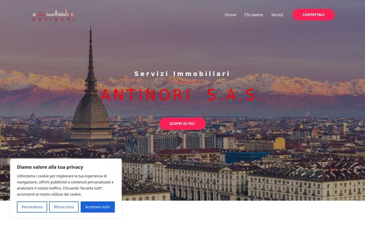 Screenshot of antinoriimmobiliare.net