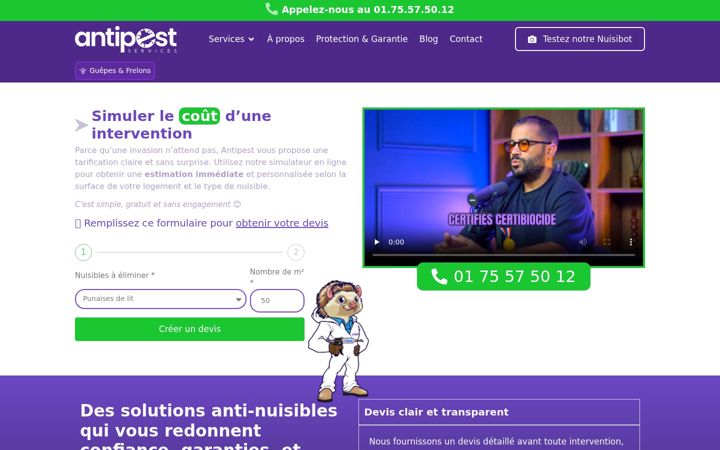 Screenshot of antipestpro.fr